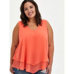 NWT Torrid Chiffon Double Layer Tank